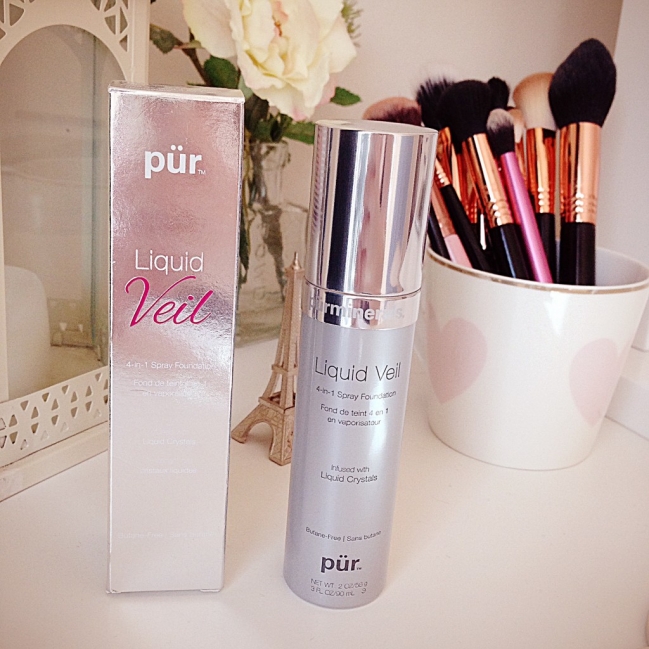 PUR Liquid Veil 4in1 spray foundation infused with Liquid Crystals