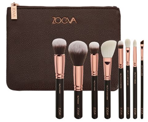Rose GOlden Brush Set and bag