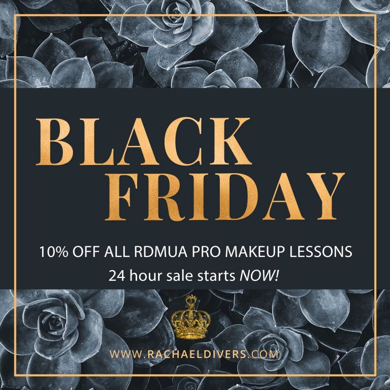 BLACK FRIDAY SALE! 10% off Makeup Lessons for 24hrs
