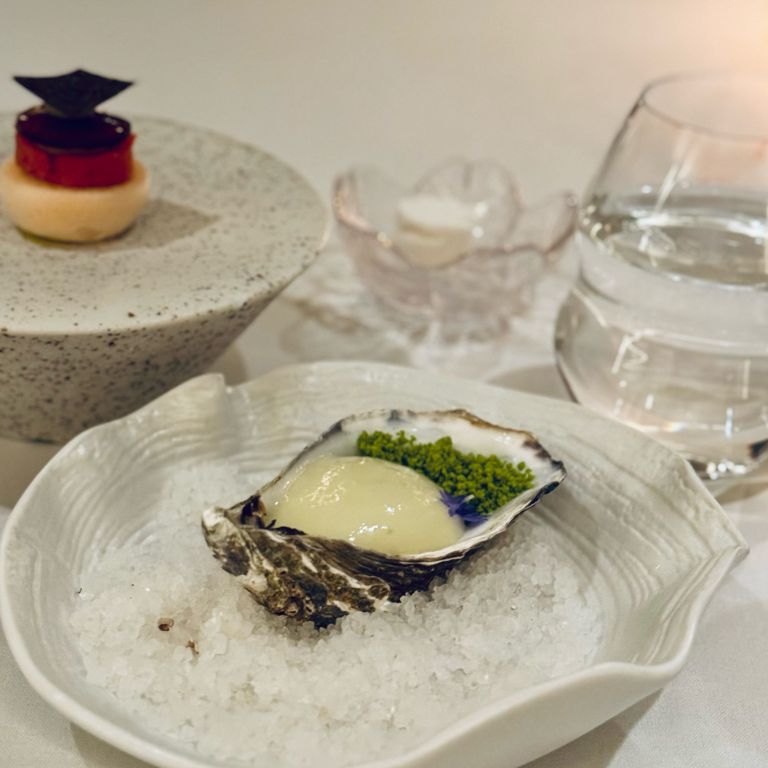 LOMA by Graeme Cheevers: Scottish fine dining tasting course oyster